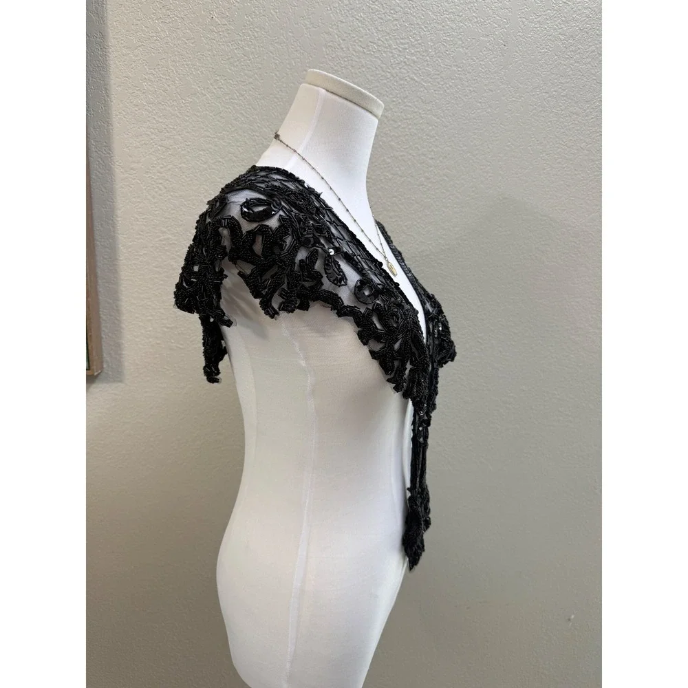 Vintage Beaded Lace Bolero Shrug‎